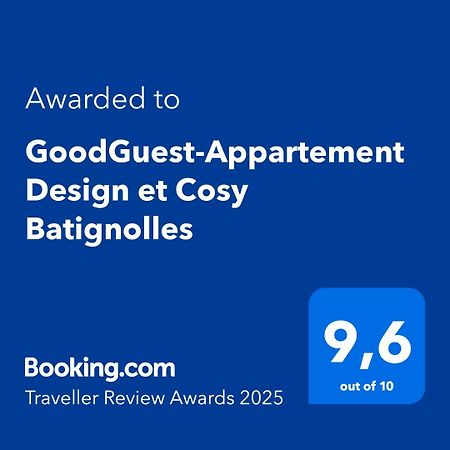 Goodguest-Appartement Design Et Cosy Batignolles Paris Exteriör bild